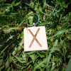 БРЕЛОК ДЕРЕВ'ЯНИЙ КВАДРАТНИЙ РУНА ГЕБО (GEBO WOODEN SQUARE RUNE KEY RING)
